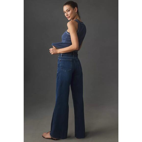 FRAME Le Slim Palazzo High Waist Wide Leg Jeans - 26 - Picture 4 of 5